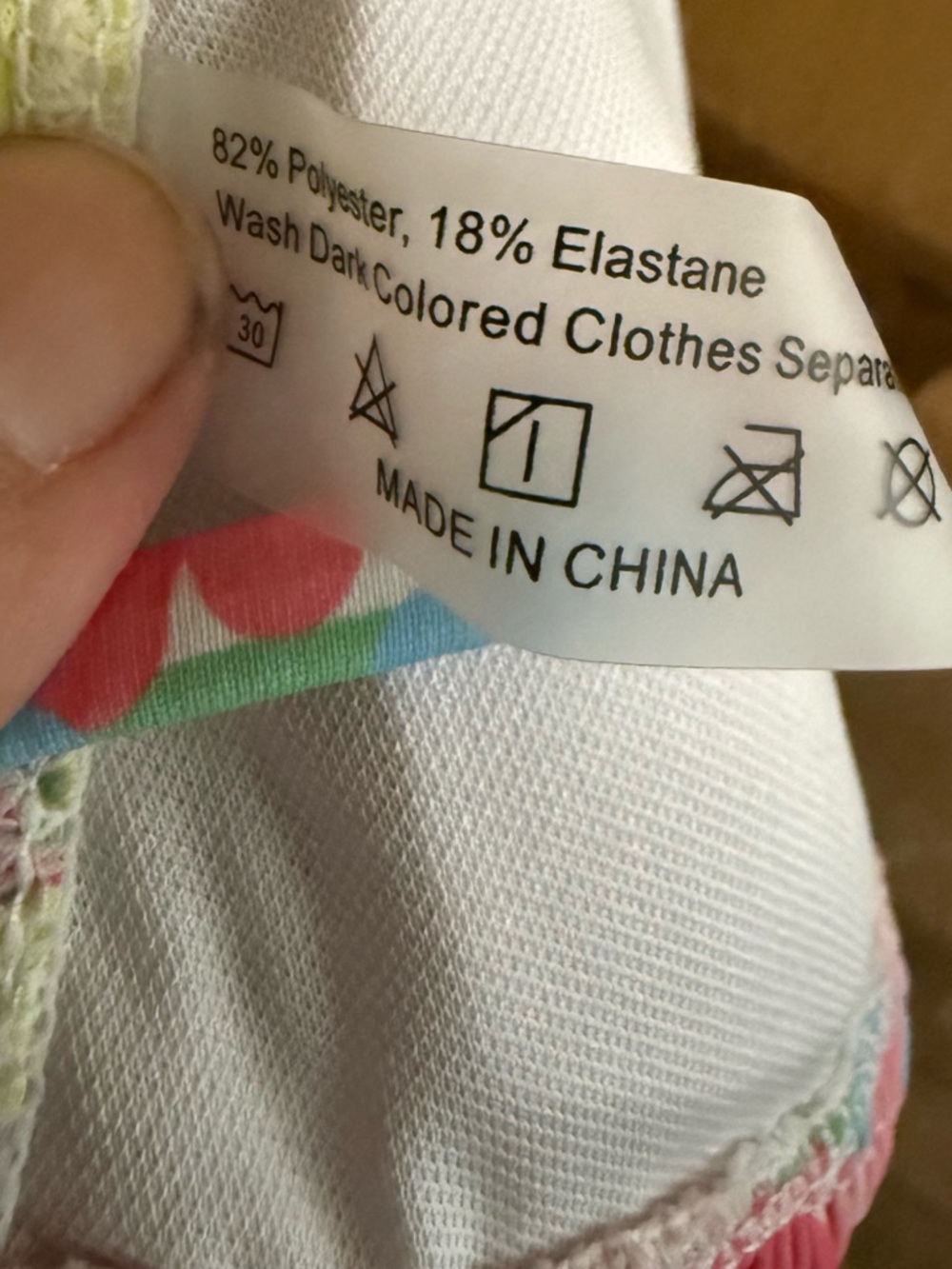 Colorful Smocked Triangle Bikini Top - Multicolor - Picture 10 of 10